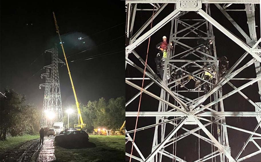 Dorsalys remplace 57 pylônes électriques dans le cadre d’un projet de renouvellement du réseau de RTE dans le Vignoble de Nantes